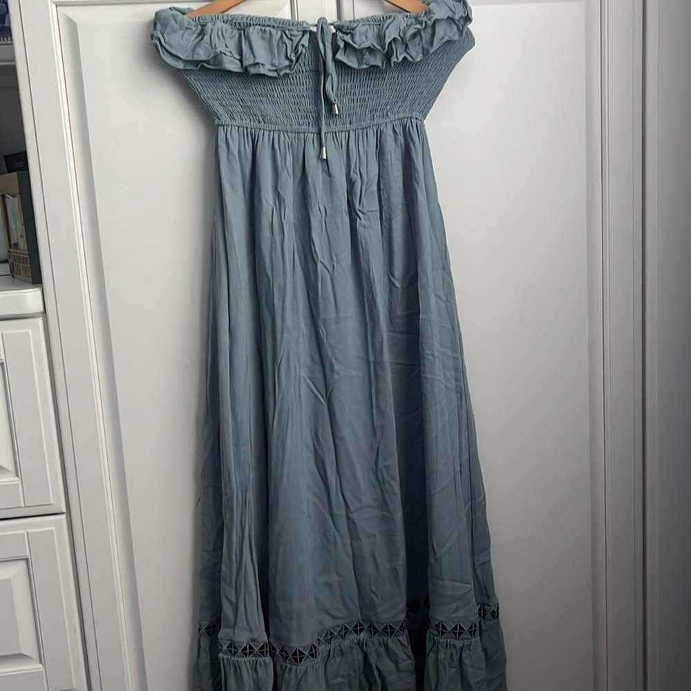 Strapless maxi dress